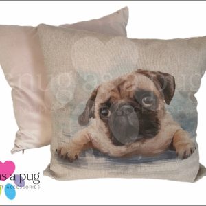 Pug Print Cushion
