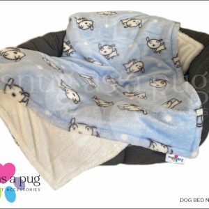 Running Dog Pet Blanket (Blue)