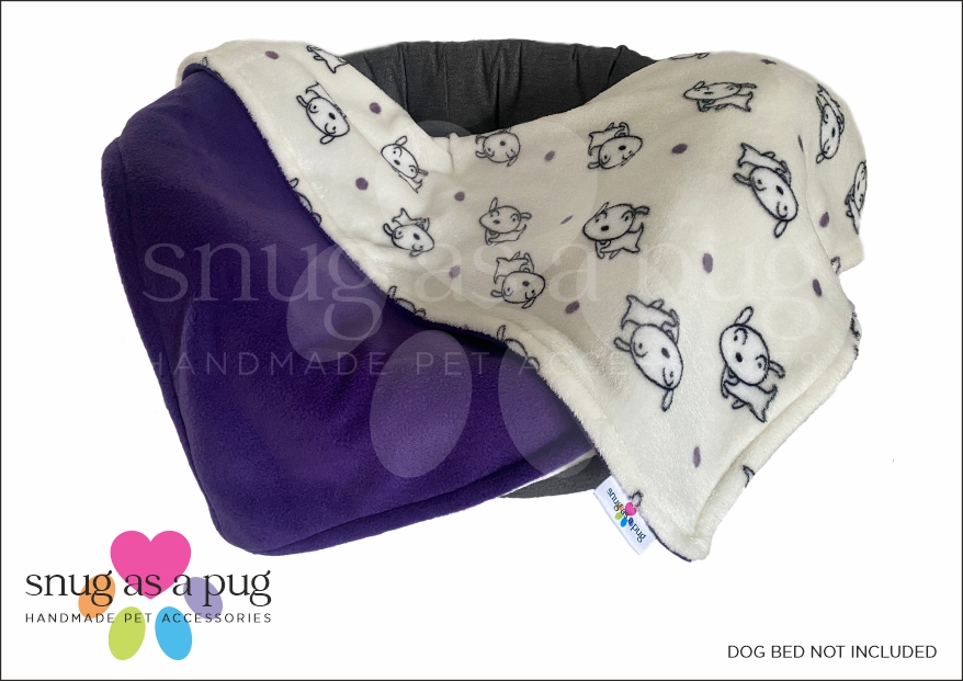 Running Dog Pet Blanket (Ivory)